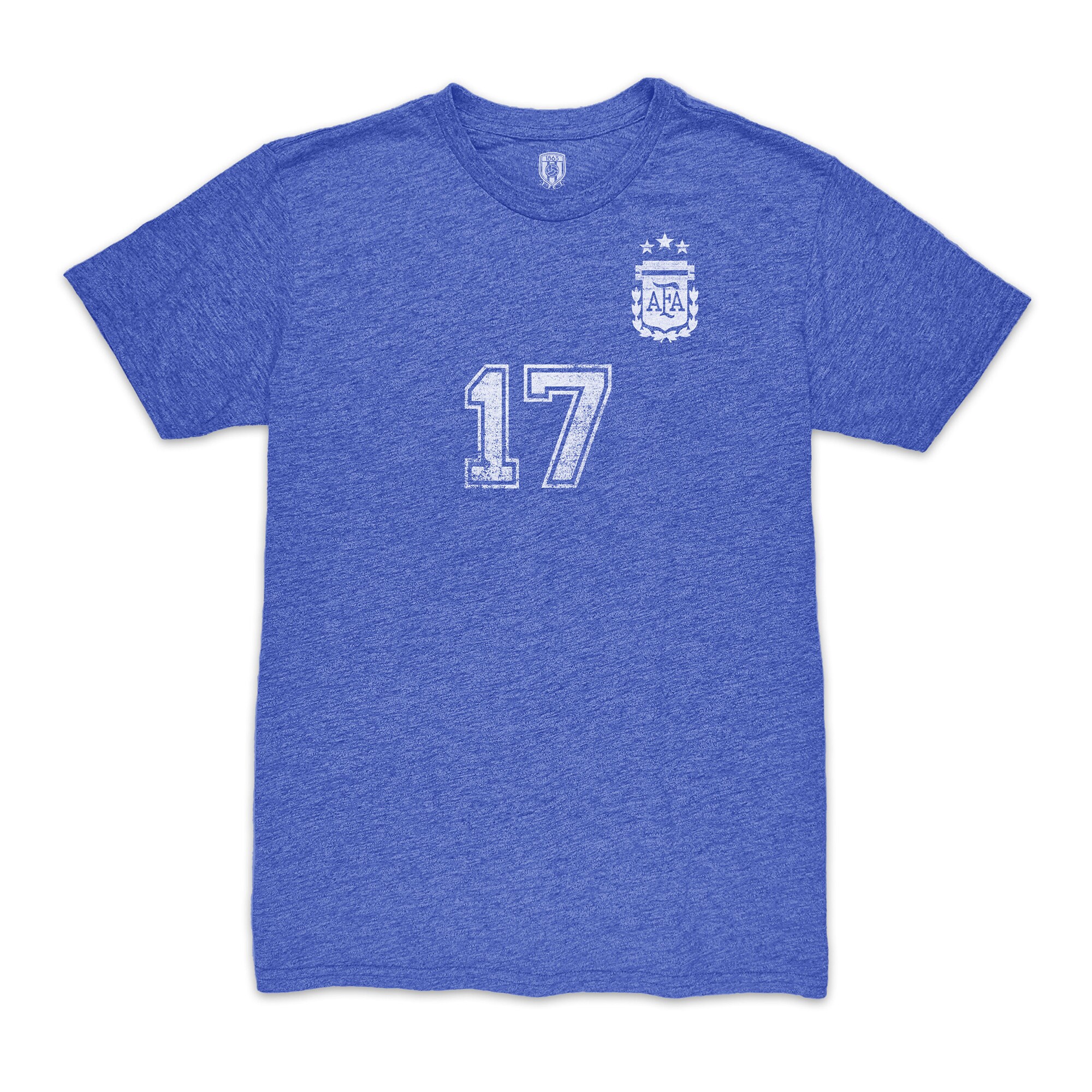 alejandro garnacho argentina national team 1863fc player vintage tri-blend t-shirt – blue Collection | Australia Football Jerseys And World Cup Kits