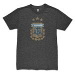 alexis mac allister argentina national team 1863fc player retro tri-blend t-shirt – heather black Collection | Australia Football Jerseys And World Cup Kits