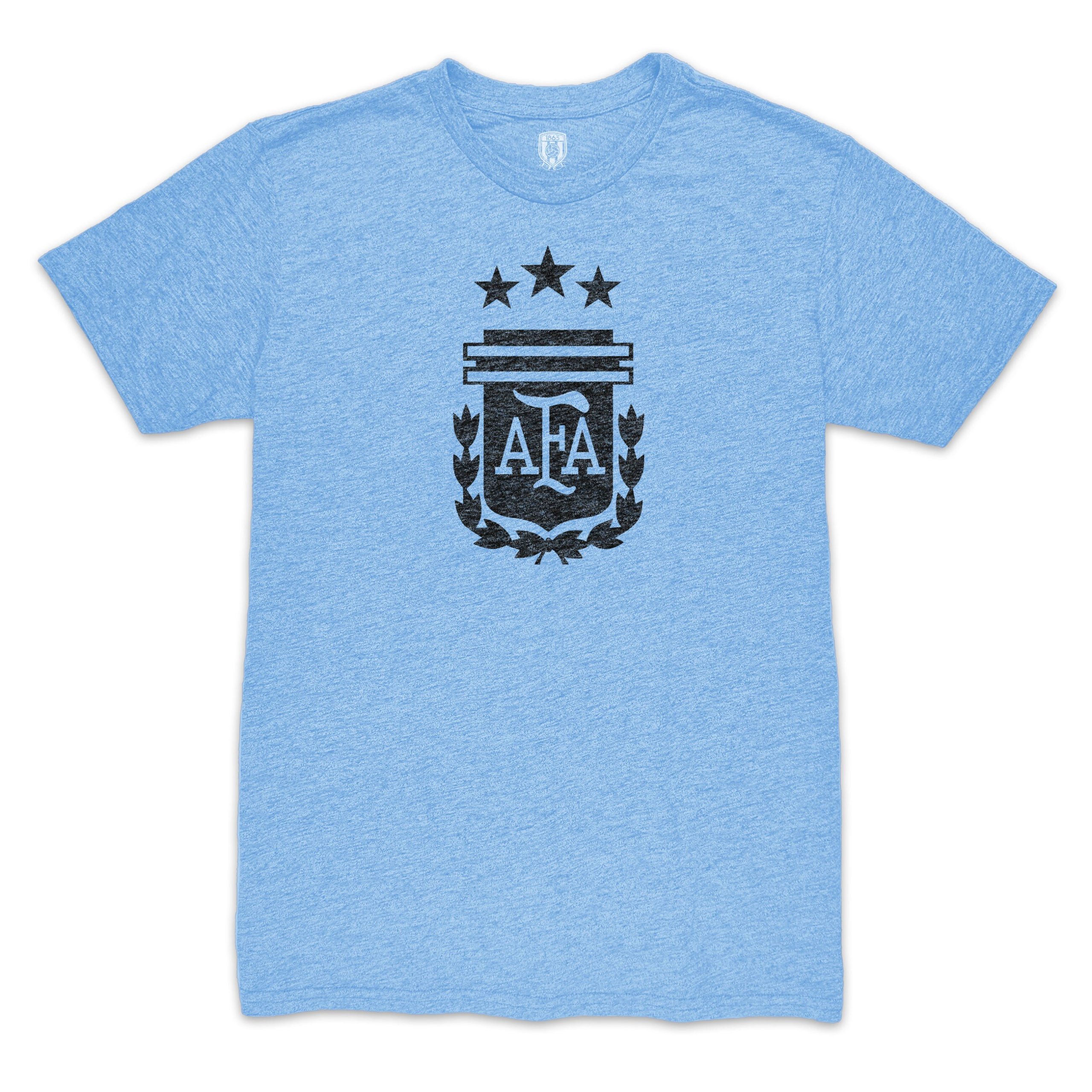 alexis mac allister argentina national team 1863fc player retro tri-blend t-shirt – light blue Collection | Australia Football Jerseys And World Cup Kits