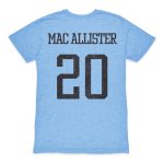 alexis mac allister argentina national team 1863fc player retro tri-blend t-shirt – light blue Collection | Australia Football Jerseys And World Cup Kits