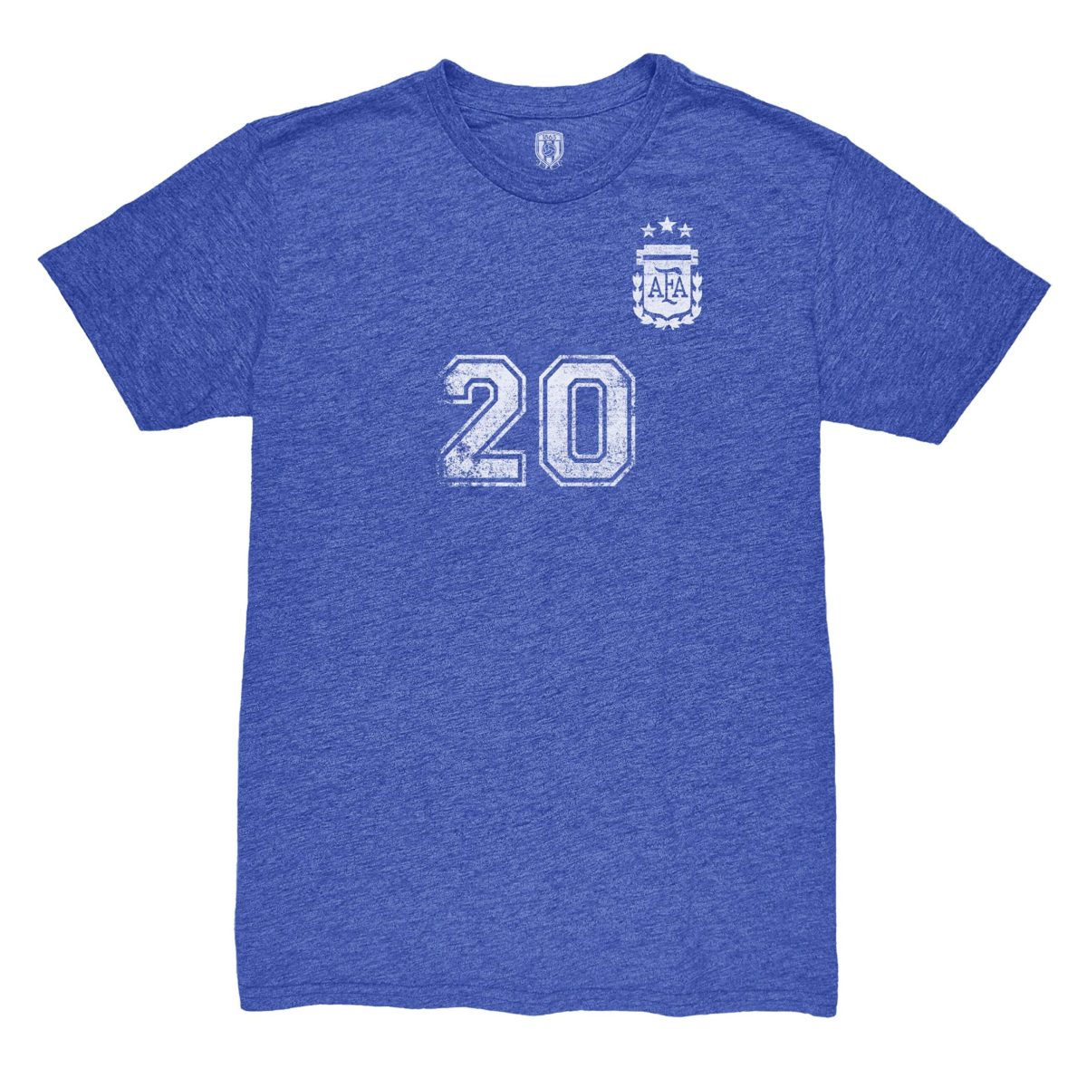 alexis mac allister argentina national team 1863fc retro name  number tri-blend t-shirt – blue Collection | Australia Football Jerseys And World Cup Kits