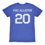 alexis mac allister argentina national team 1863fc retro name  number tri-blend t-shirt – blue Collection | Australia Football Jerseys And World Cup Kits