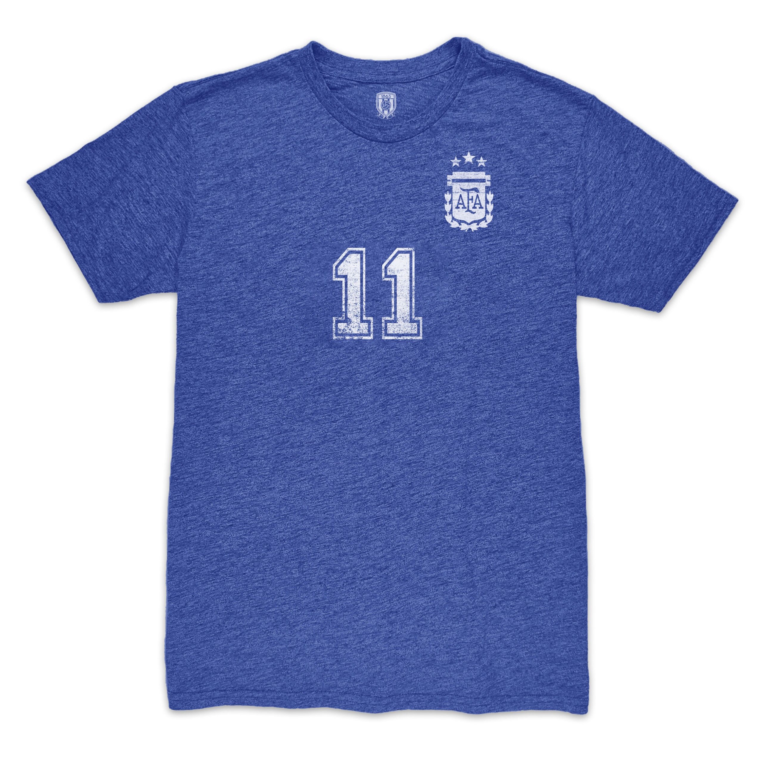 angel di maria argentina national team 1863fc retro player tri-blend t-shirt – blue Collection | Australia Football Jerseys And World Cup Kits