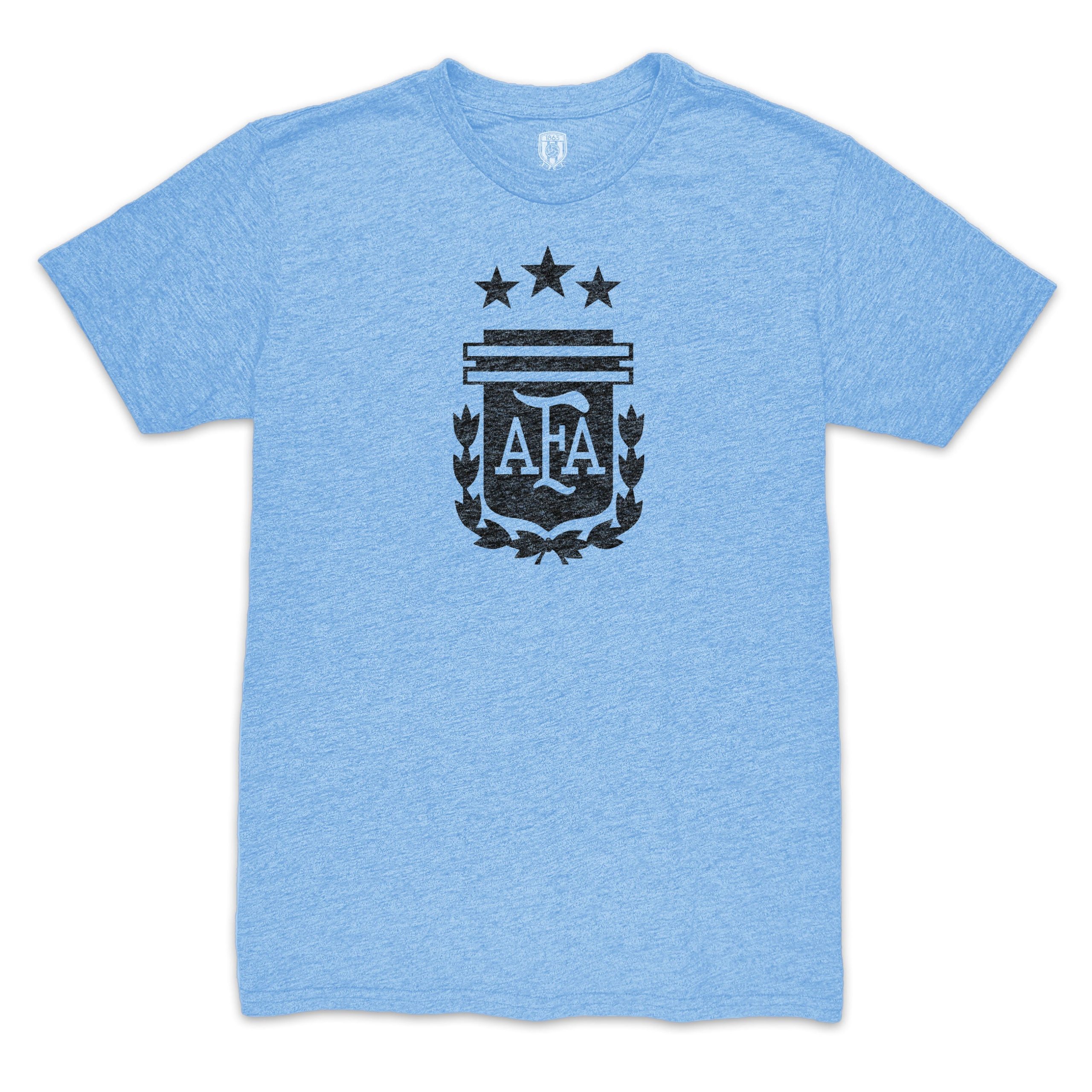 angel di maria argentina national team 1863fc retro player tri-blend t-shirt – light blue Collection | Australia Football Jerseys And World Cup Kits