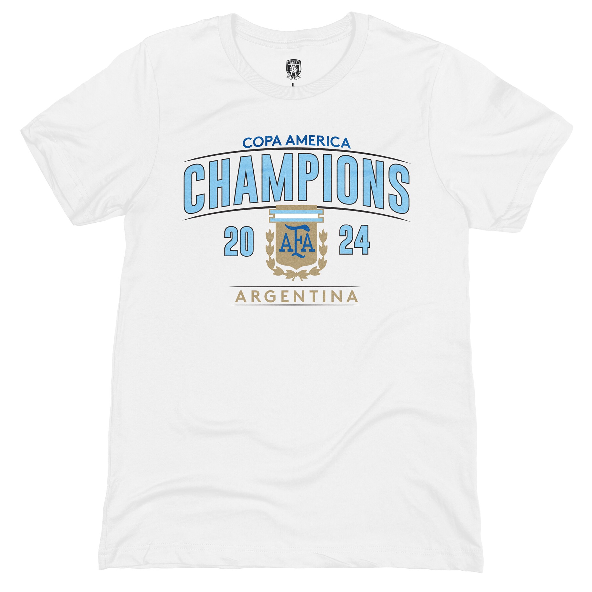 argentina national team 1863fc 2024 copa america champions t-shirt – white Collection | Australia Football Jerseys And World Cup Kits