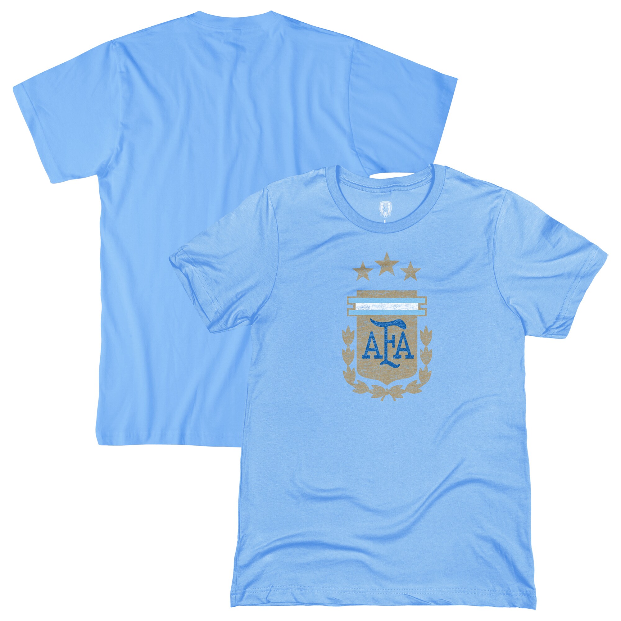 argentina national team 1863fc badge t-shirt – light blue Collection | Australia Football Jerseys And World Cup Kits