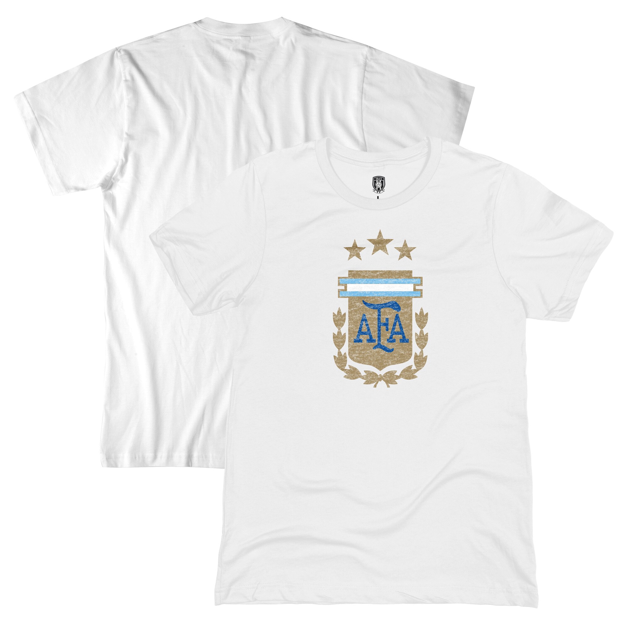argentina national team 1863fc badge t-shirt – white Collection | Australia Football Jerseys And World Cup Kits