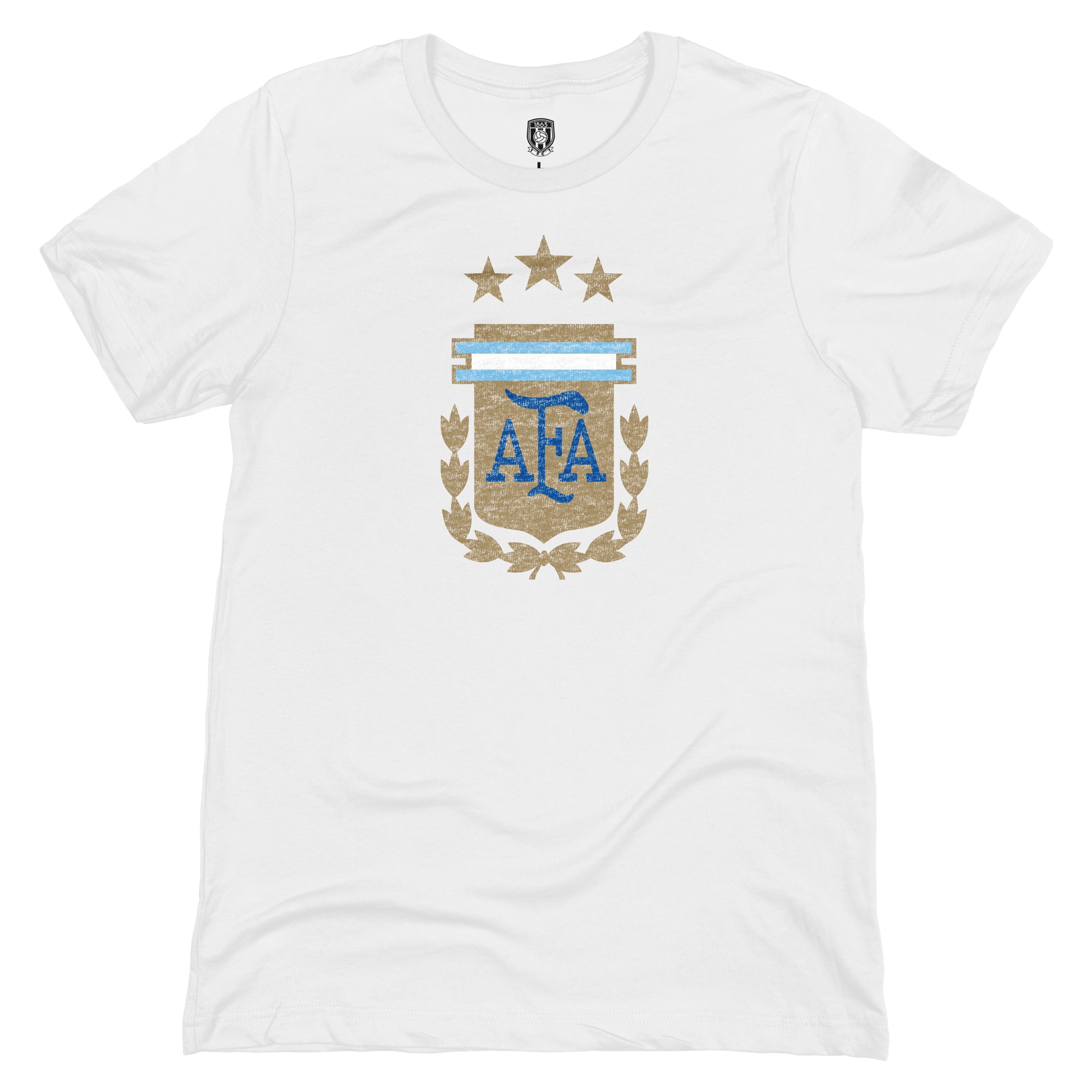 argentina national team 1863fc badge t-shirt – white Collection | Australia Football Jerseys And World Cup Kits