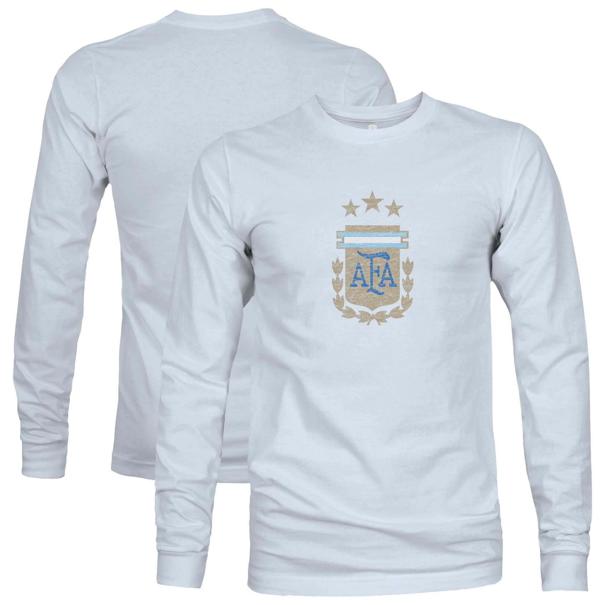argentina national team 1863fc color badge long sleeve t-shirt – light blue Collection | Australia Football Jerseys And World Cup Kits