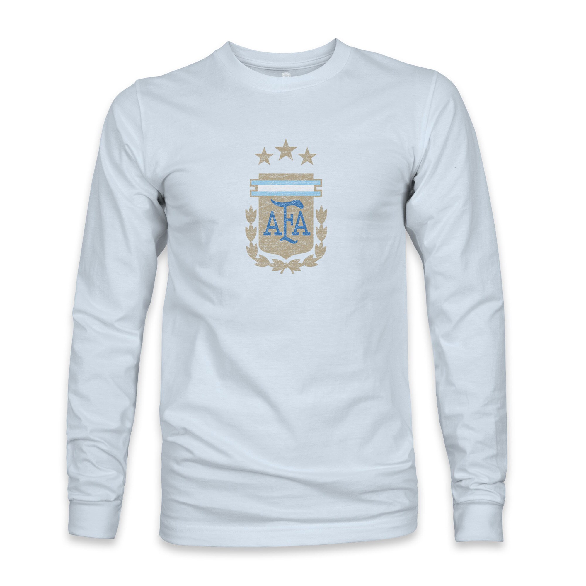 argentina national team 1863fc color badge long sleeve t-shirt – light blue Collection | Australia Football Jerseys And World Cup Kits
