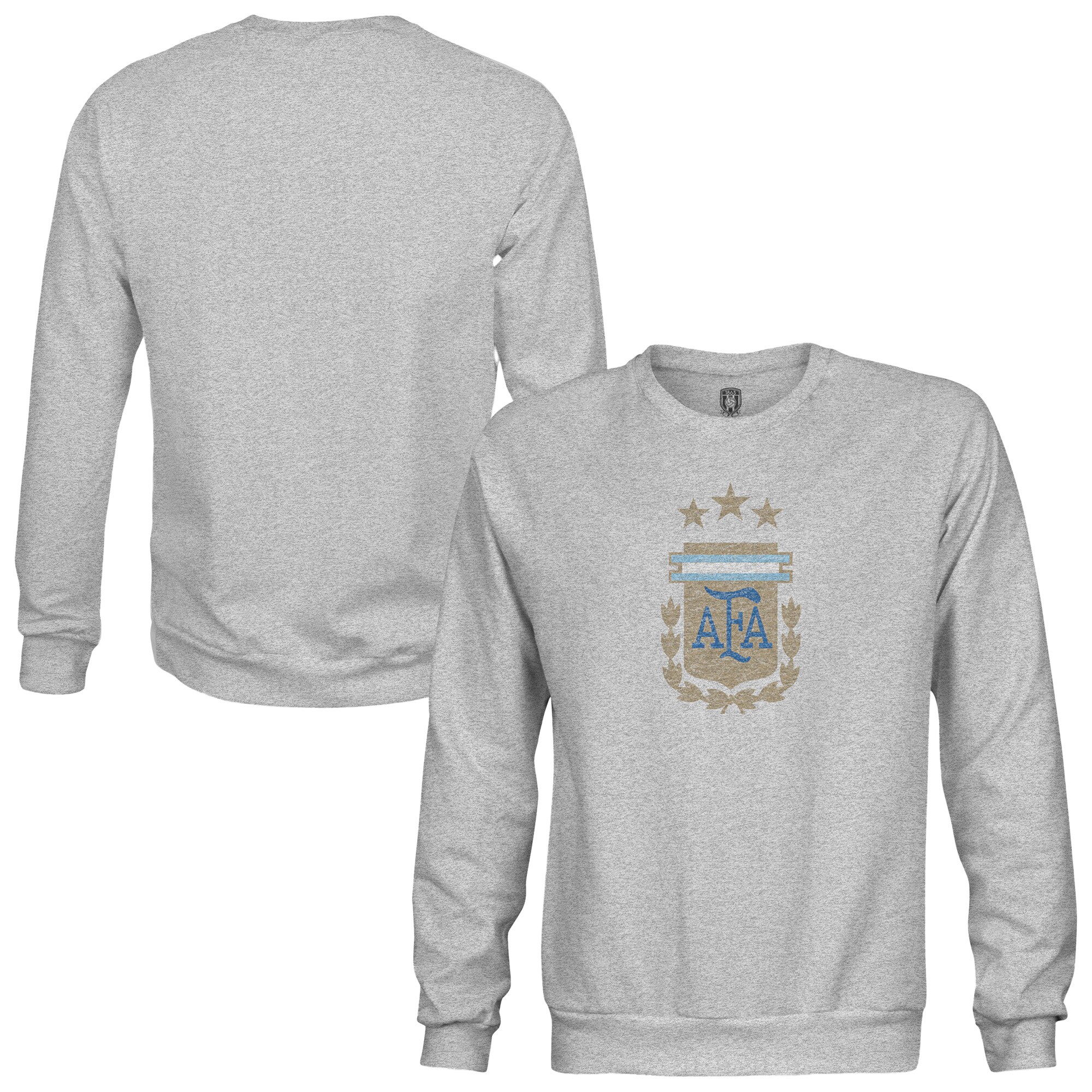 argentina national team 1863fc pullover crewneck sweatshirt – heather gray Collection | Australia Football Jerseys And World Cup Kits