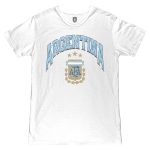argentina national team 1863fc retro wordmark t-shirt – white Collection | Australia Football Jerseys And World Cup Kits