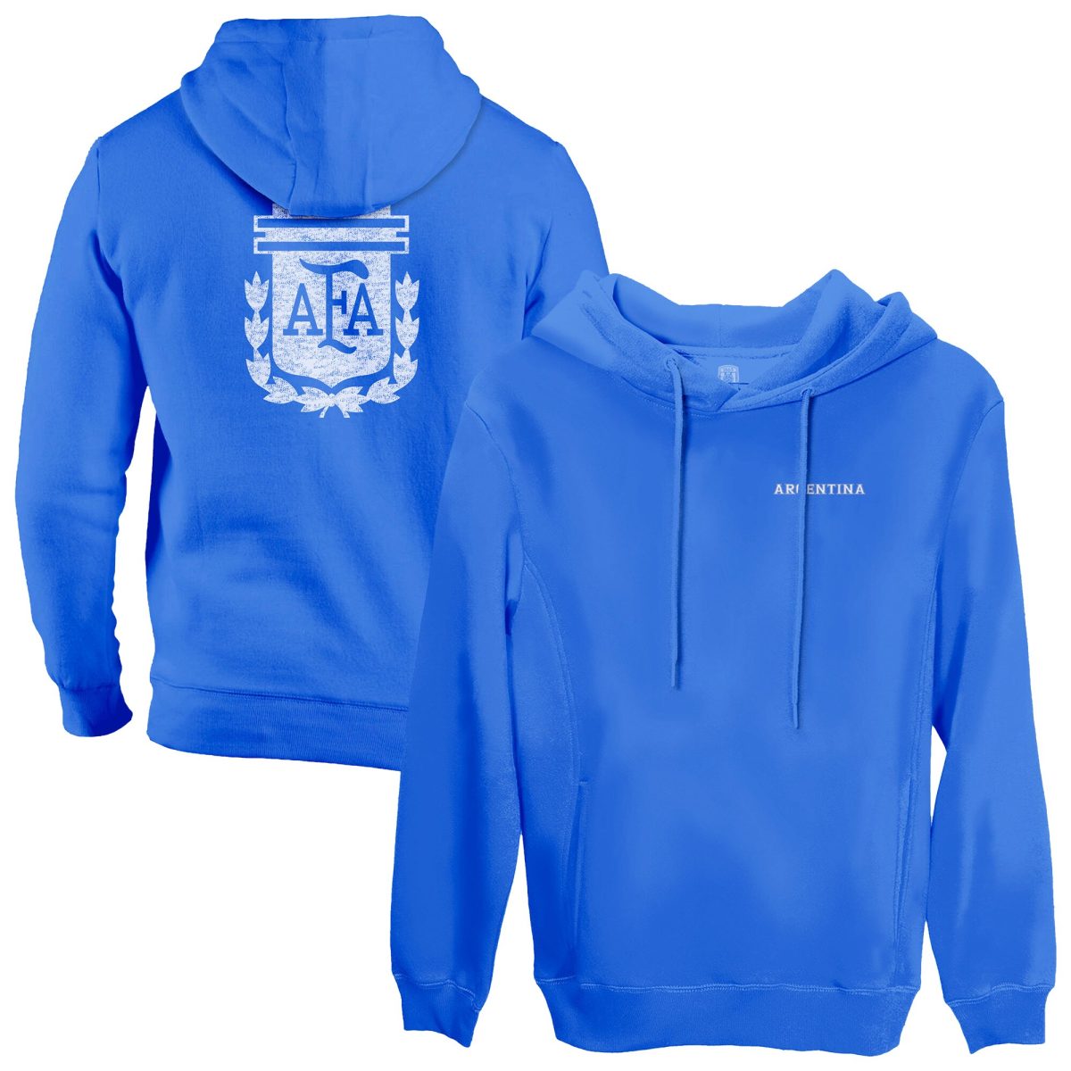 argentina national team 1863fc wordmark fleece pullover hoodie – blue Collection | Australia Football Jerseys And World Cup Kits