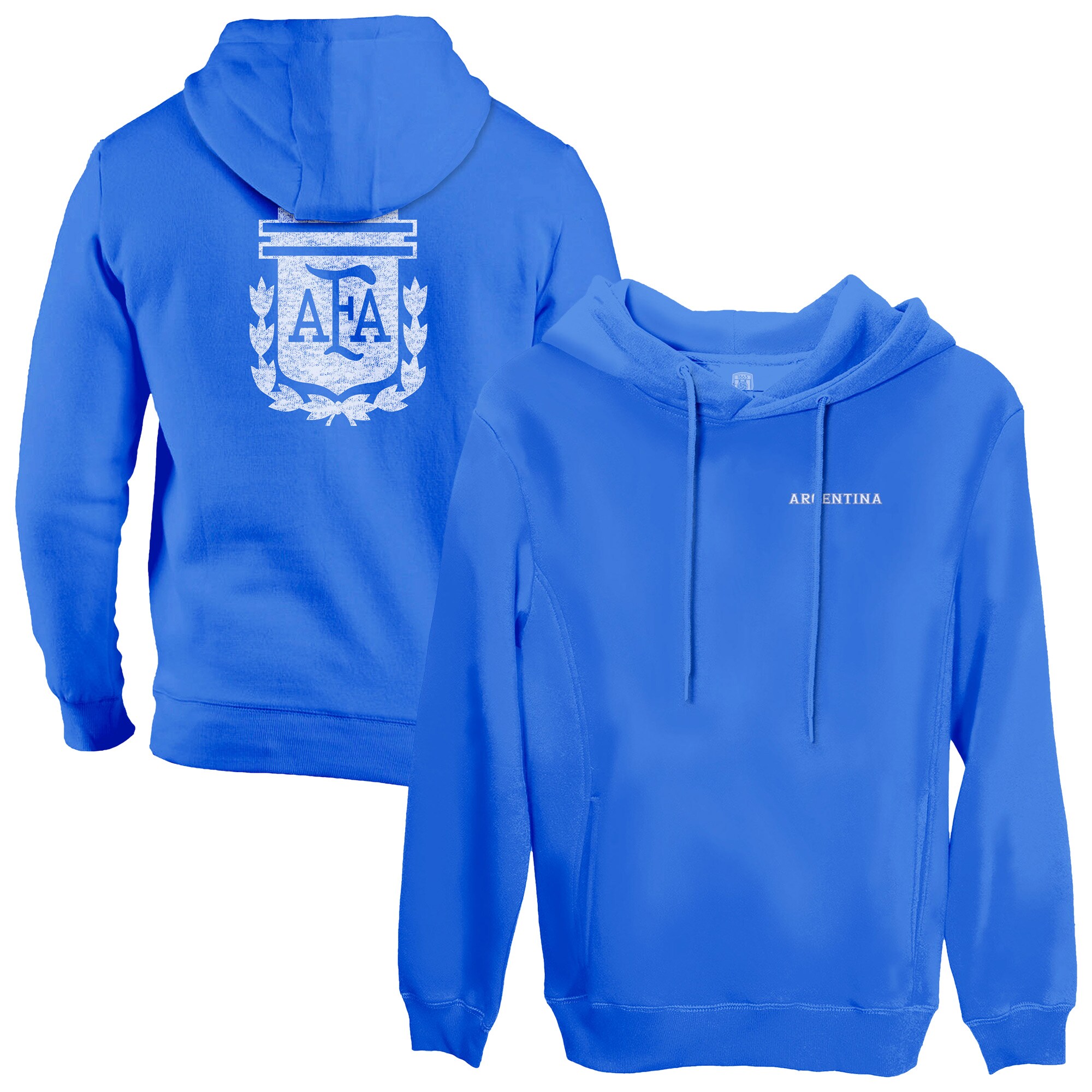 argentina national team 1863fc wordmark fleece pullover hoodie – blue Collection | Australia Football Jerseys And World Cup Kits