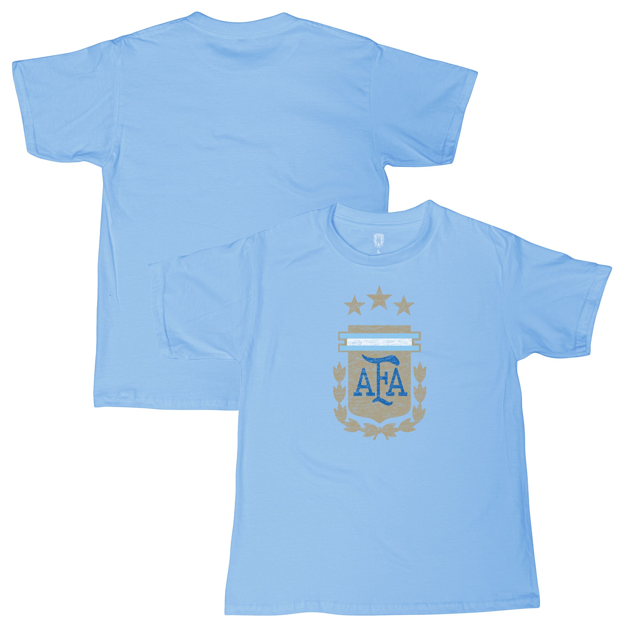 argentina national team 1863fc youth badge t-shirt – light blue Collection | Australia Football Jerseys And World Cup Kits