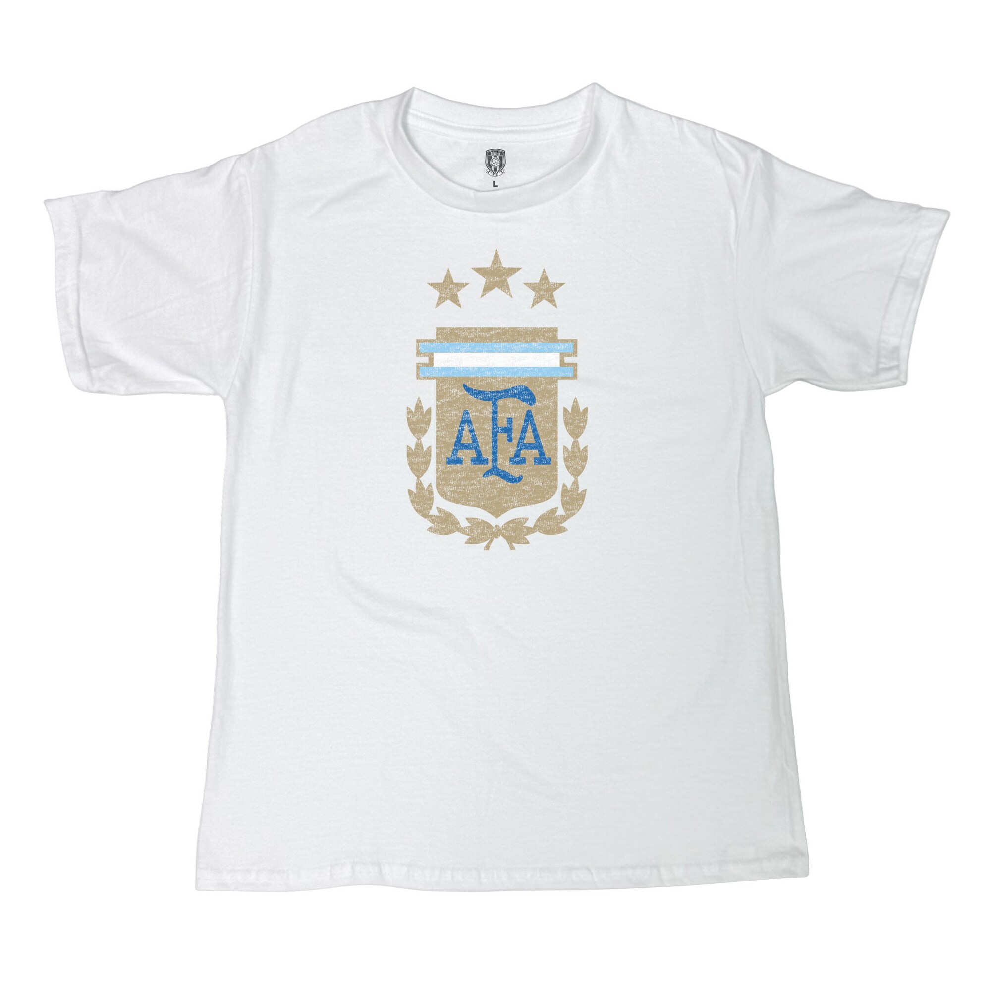 argentina national team 1863fc youth badge t-shirt – white Collection | Australia Football Jerseys And World Cup Kits