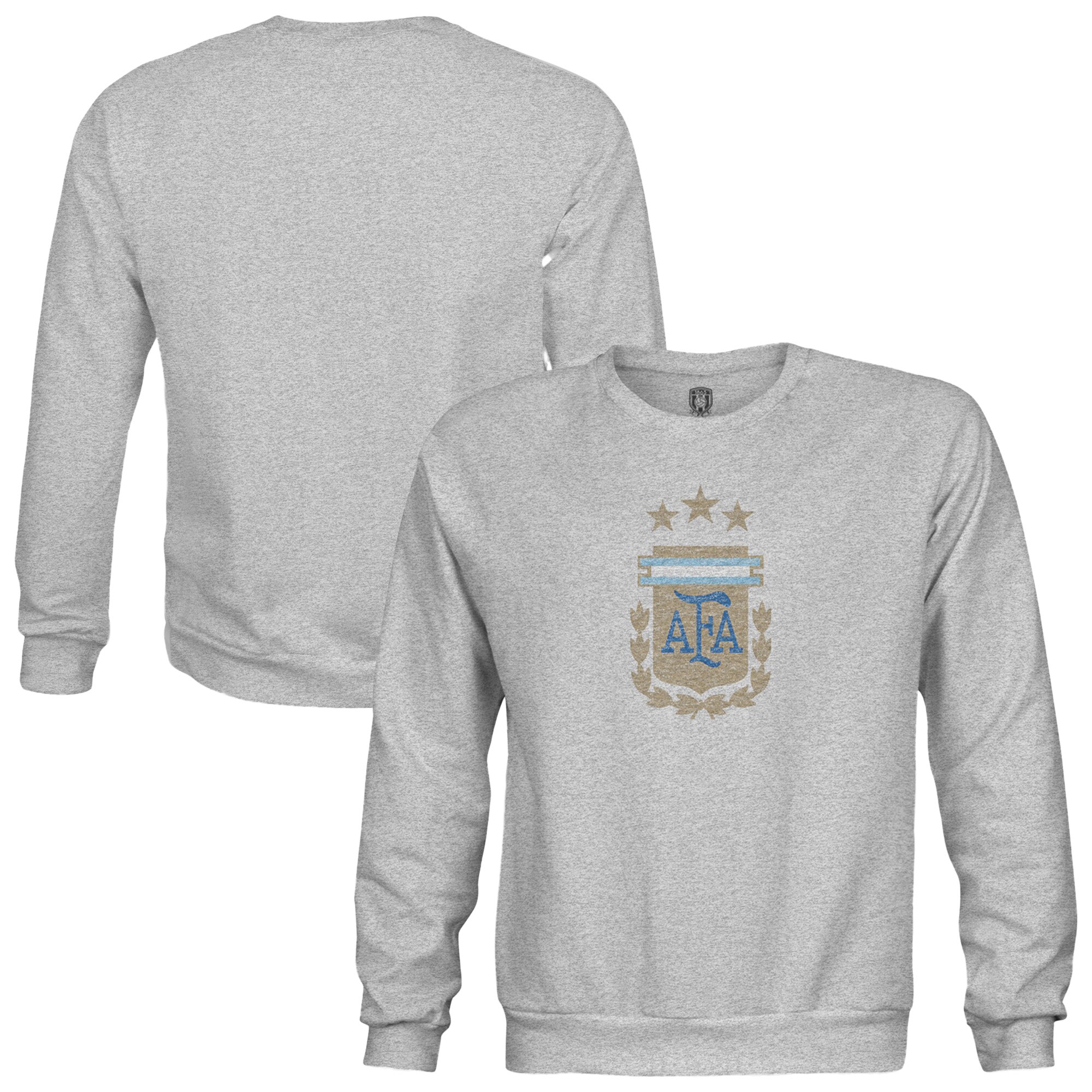 argentina national team 1863fc youth pullover crewneck sweatshirt – heather gray Collection | Australia Football Jerseys And World Cup Kits