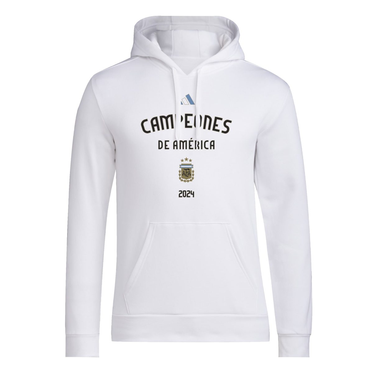 argentina national team adidas 2024 copa america champions pullover hoodie – white Collection | Australia Football Jerseys And World Cup Kits