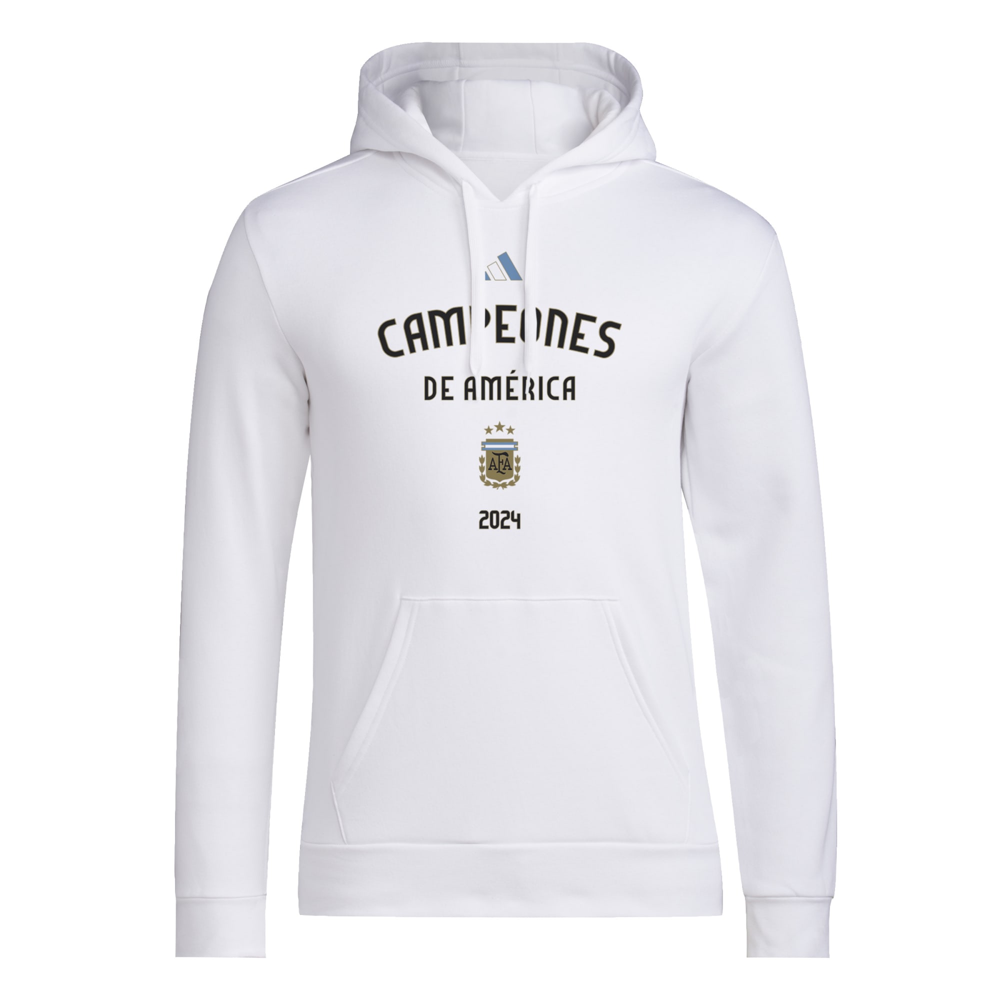 argentina national team adidas 2024 copa america champions pullover hoodie – white Collection | Australia Football Jerseys And World Cup Kits