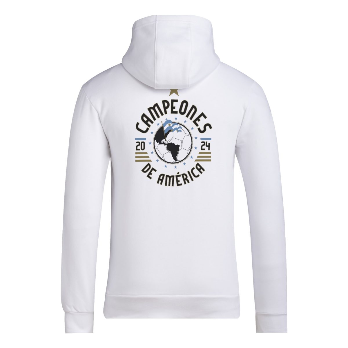 argentina national team adidas 2024 copa america champions pullover hoodie – white Collection | Australia Football Jerseys And World Cup Kits