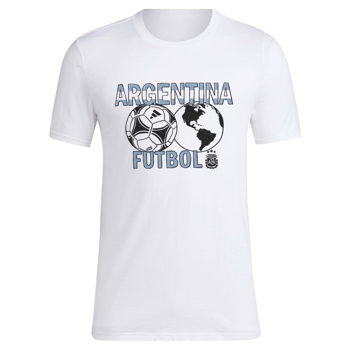 argentina national team adidas around the world t-shirt – white Collection | Australia Football Jerseys And World Cup Kits
