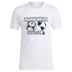 argentina national team adidas around the world t-shirt – white Collection | Australia Football Jerseys And World Cup Kits