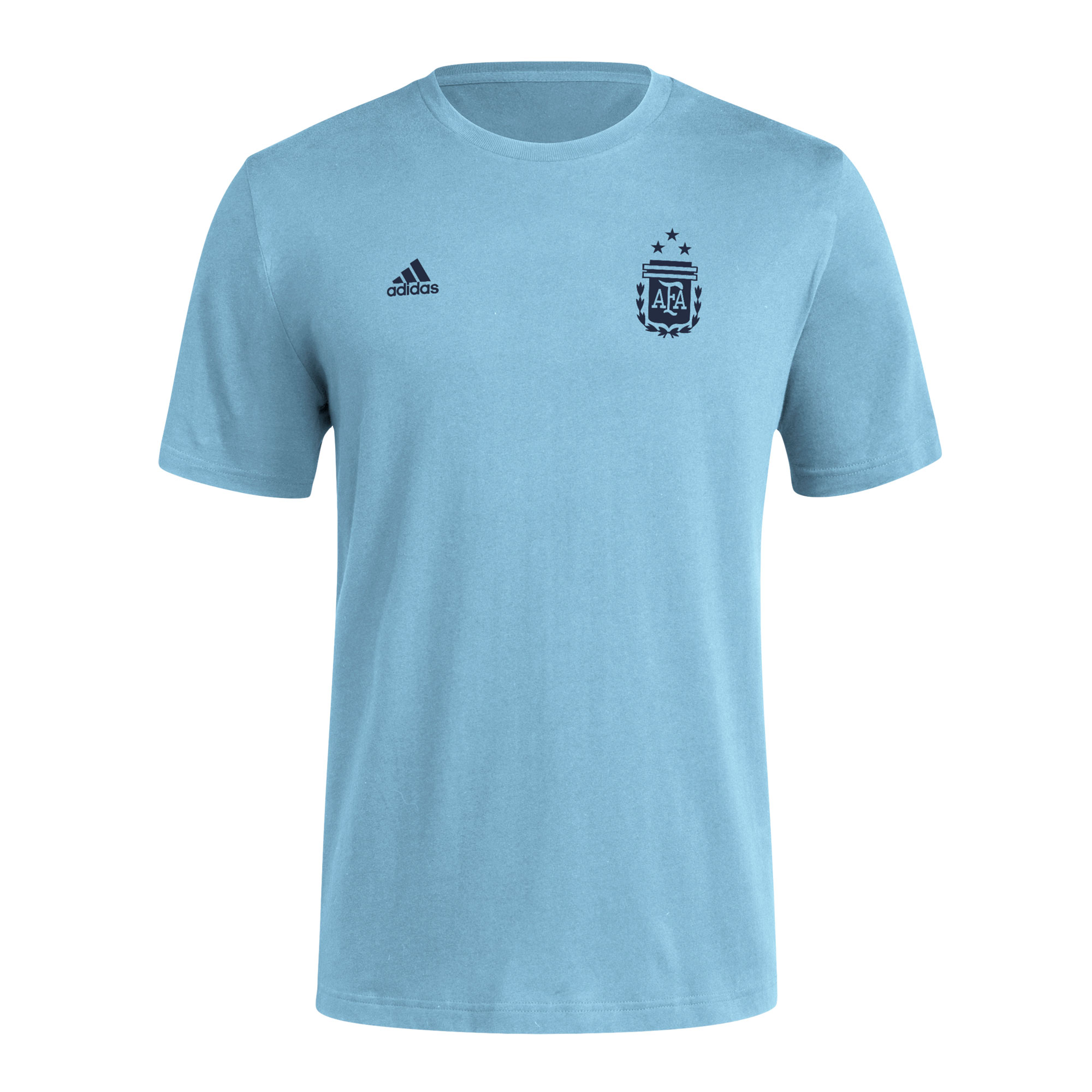 argentina national team adidas crest t-shirt – light blue Collection | Australia Football Jerseys And World Cup Kits