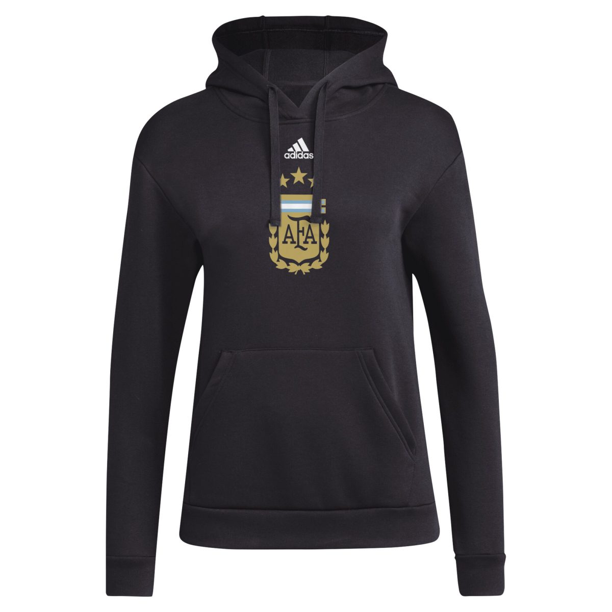 argentina national team adidas womens crest pullover hoodie – black Collection | Australia Football Jerseys And World Cup Kits