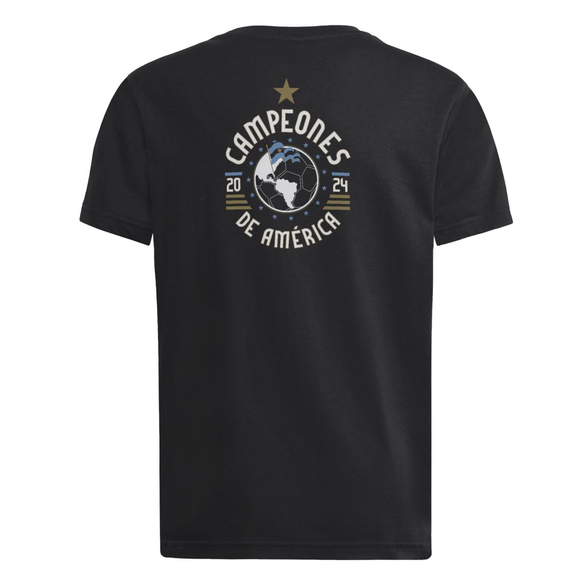 argentina national team adidas youth 2024 copa america champions t-shirt – black Collection | Australia Football Jerseys And World Cup Kits