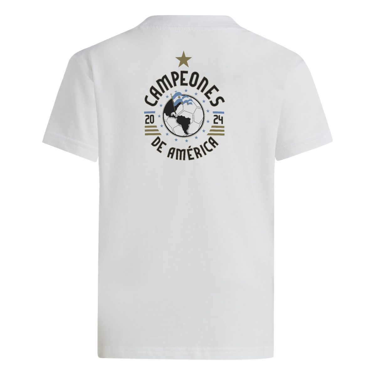 argentina national team adidas youth 2024 copa america champions t-shirt – white Collection | Australia Football Jerseys And World Cup Kits