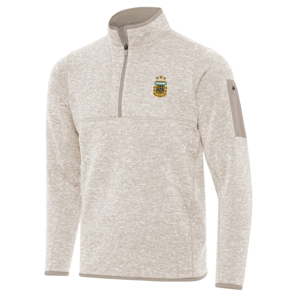 argentina national team antigua fortune quarter-zip pullover jacket – cream Collection | Australia Football Jerseys And World Cup Kits