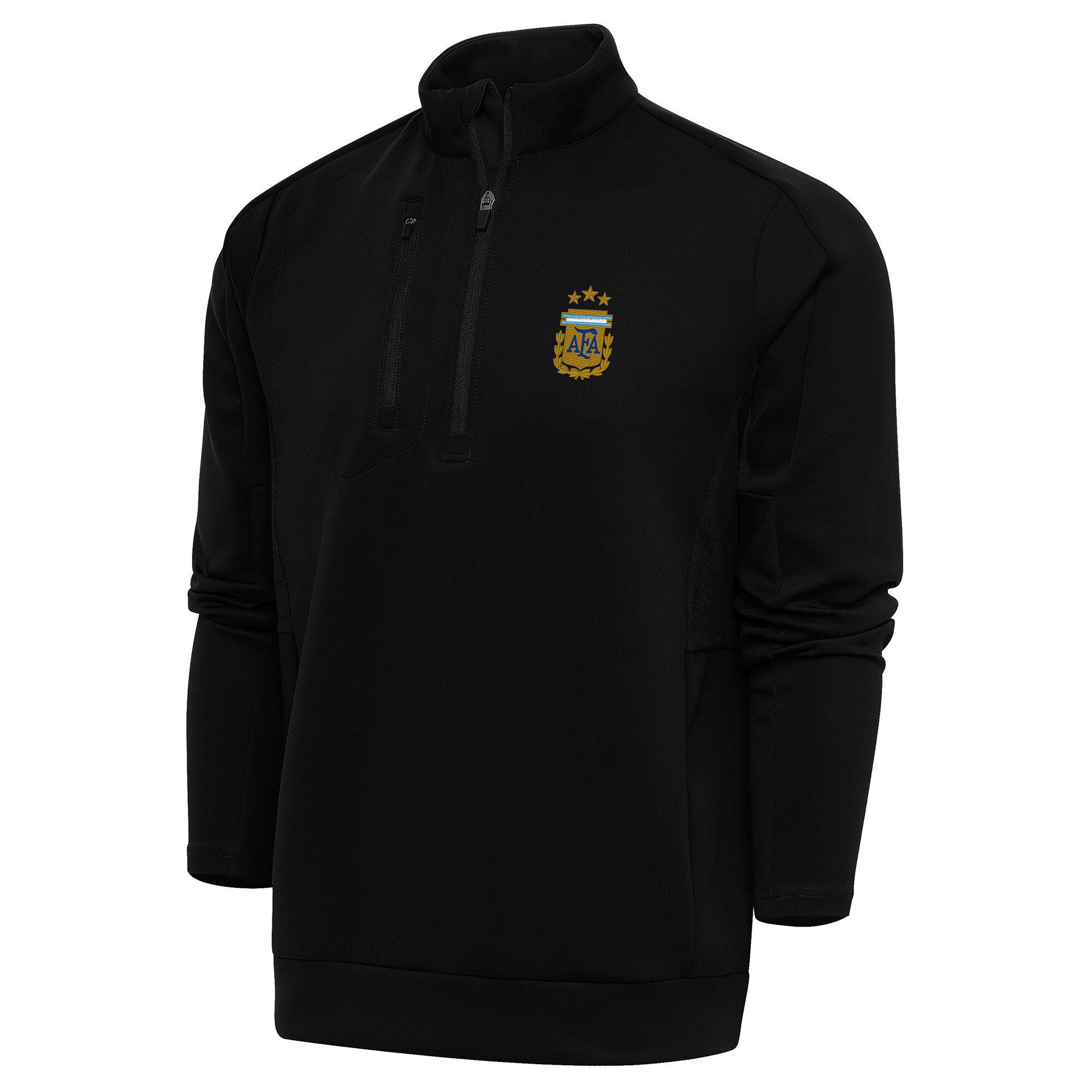 argentina national team antigua generation quarter-zip pullover top – black Collection | Australia Football Jerseys And World Cup Kits