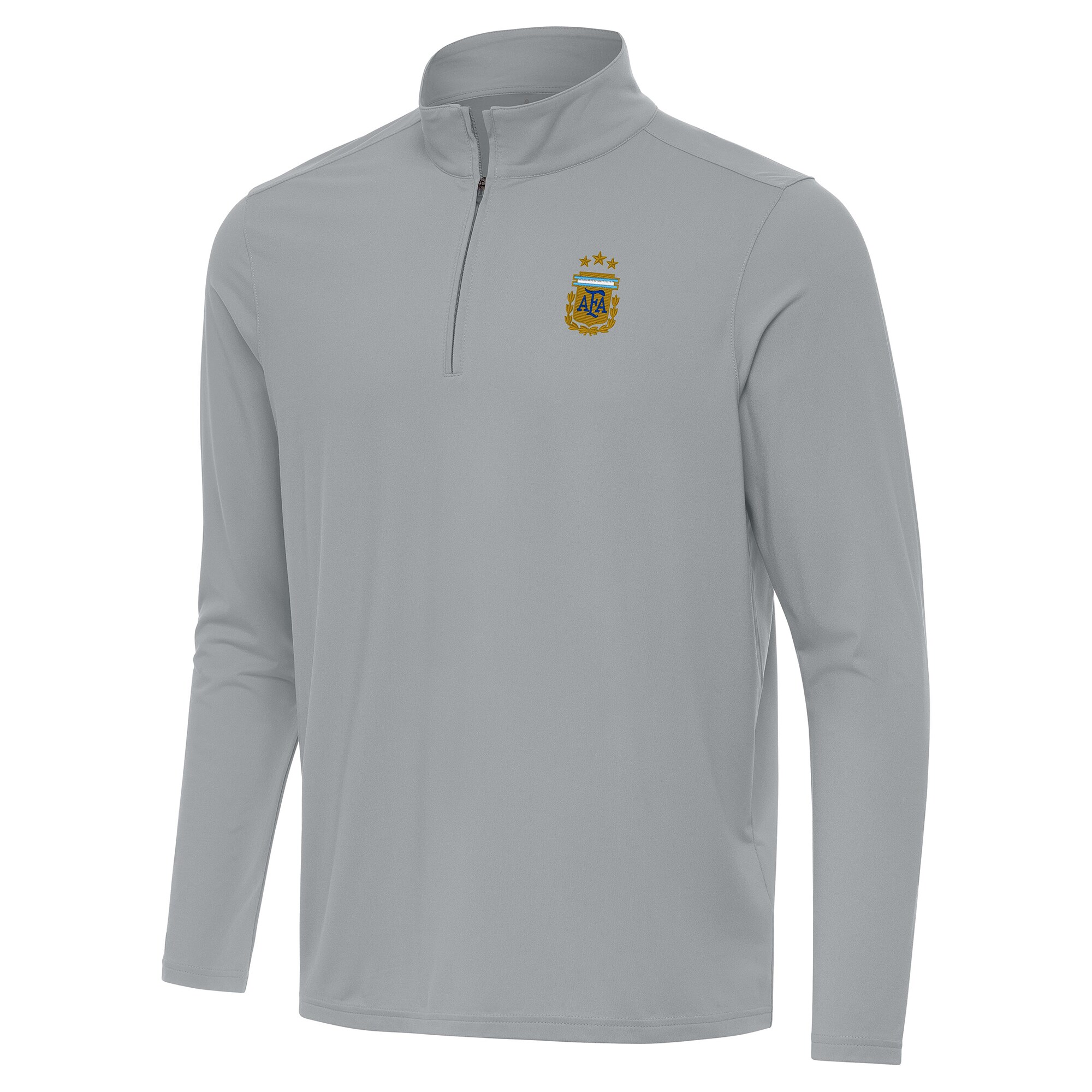 argentina national team antigua intent quarter-zip pullover top – gray Collection | Australia Football Jerseys And World Cup Kits