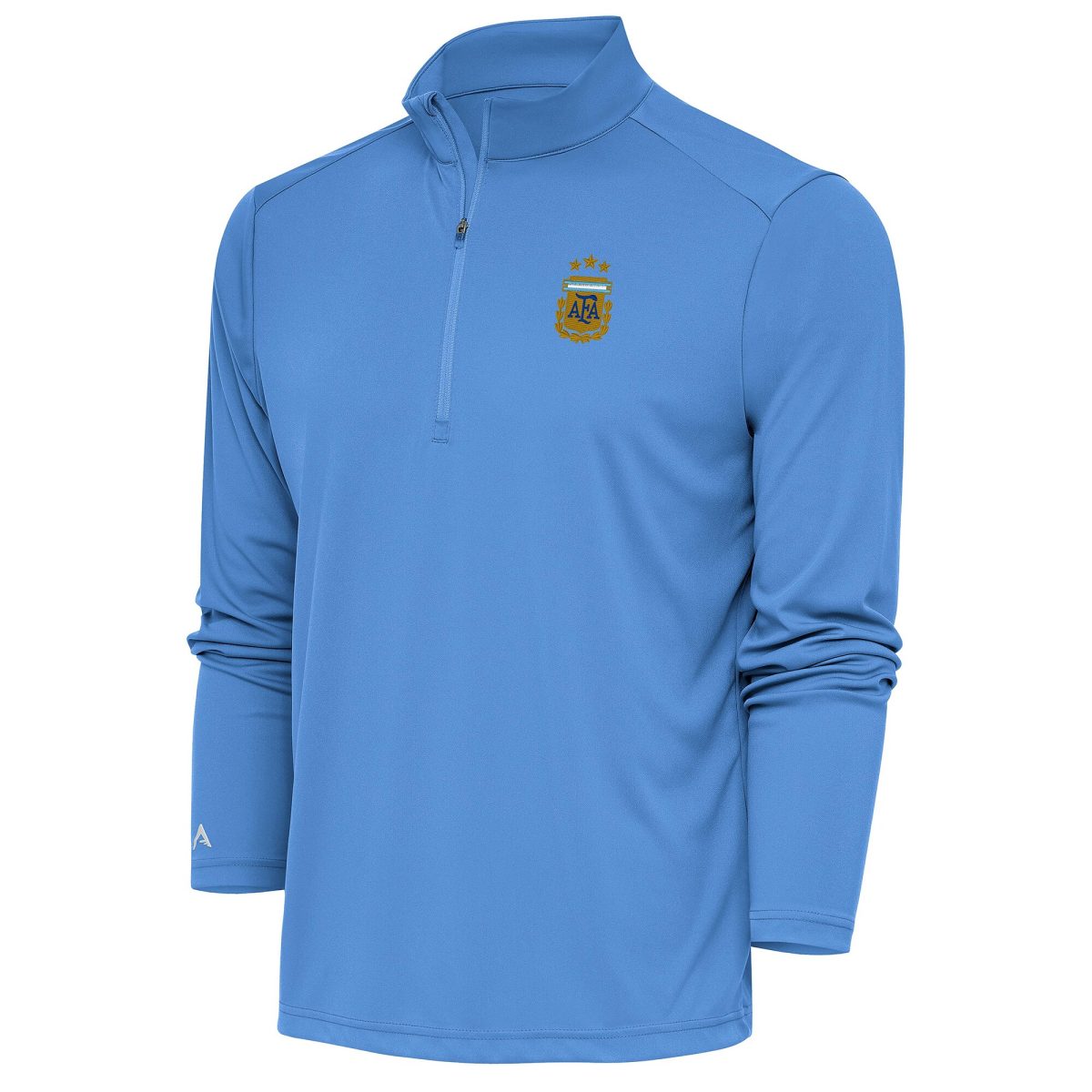 argentina national team antigua tribute quarter-zip pullover top – powder blue Collection | Australia Football Jerseys And World Cup Kits