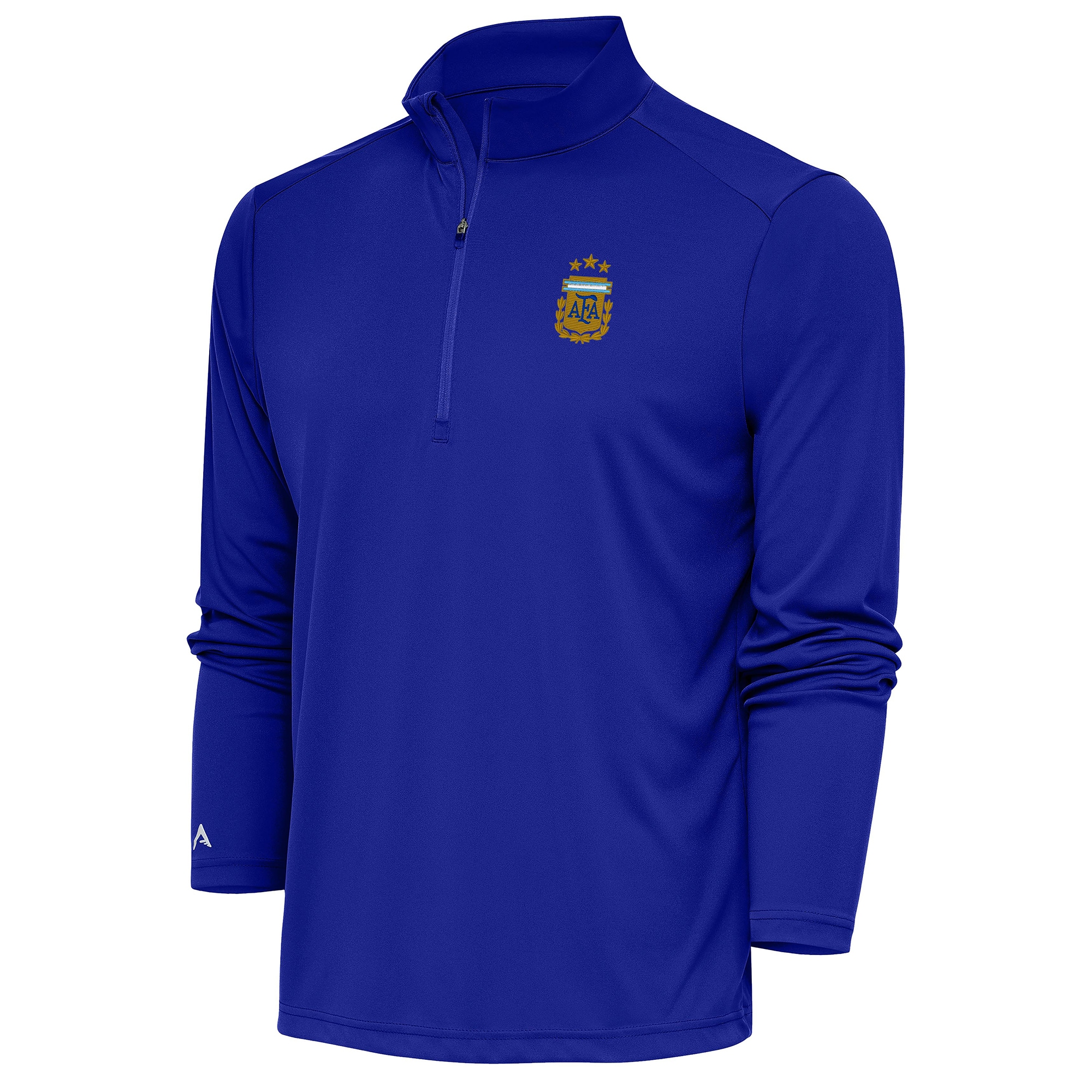 argentina national team antigua tribute quarter-zip pullover top – royal Collection | Australia Football Jerseys And World Cup Kits