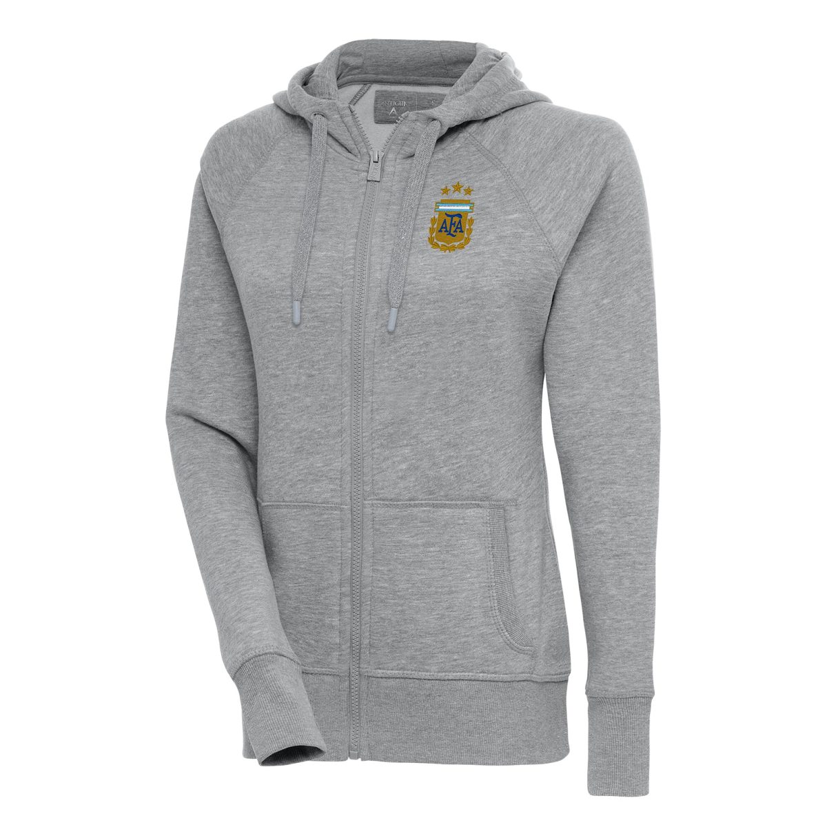 argentina national team antigua womens victory full-zip hoodie – heather gray Collection | Australia Football Jerseys And World Cup Kits