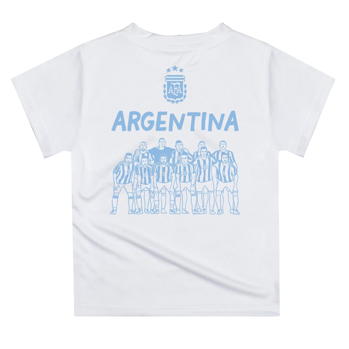 argentina national team vive la fete toddler impressions artwork icons t-shirt – white Collection | Australia Football Jerseys And World Cup Kits