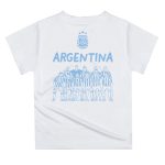 argentina national team vive la fete toddler impressions artwork icons t-shirt – white Collection | Australia Football Jerseys And World Cup Kits