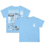 argentina national team vive la fete toddler impressions artwork t-shirt – light blue Collection | Australia Football Jerseys And World Cup Kits