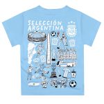 argentina national team vive la fete toddler impressions artwork t-shirt – light blue Collection | Australia Football Jerseys And World Cup Kits
