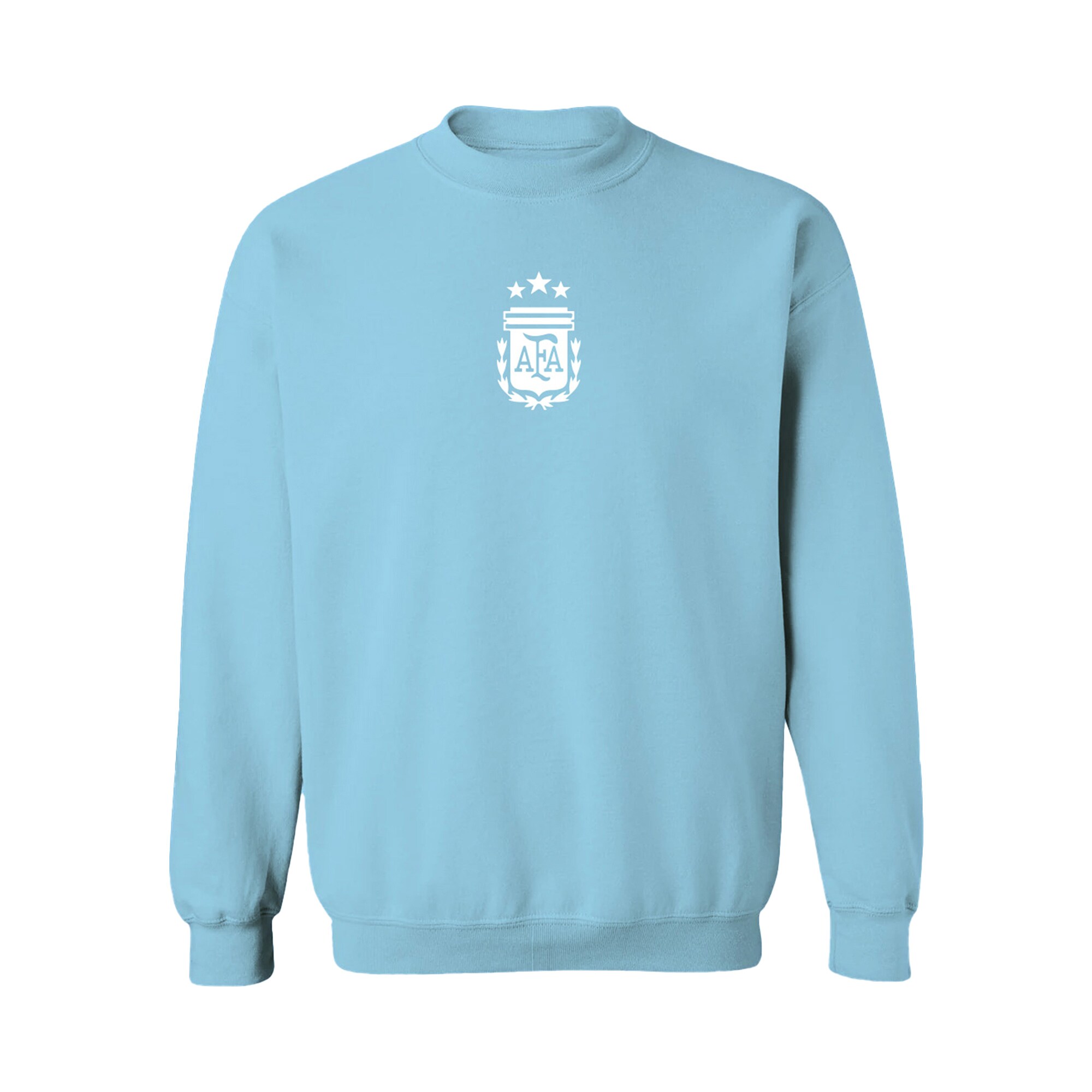 argentina national team vive la fete womens color badge pullover sweatshirt – light blue Collection | Australia Football Jerseys And World Cup Kits