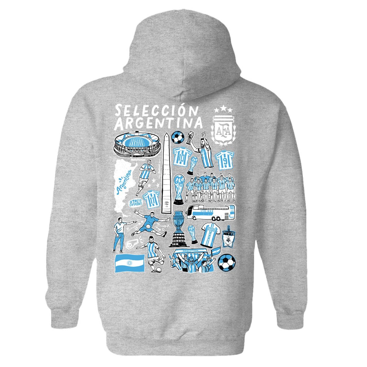 argentina national team vive la fete womens impressions artwork pullover hoodie – gray Collection | Australia Football Jerseys And World Cup Kits