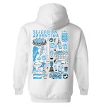 argentina national team vive la fete womens impressions artwork pullover hoodie – white Collection | Australia Football Jerseys And World Cup Kits