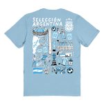argentina national team vive la fete womens impressions artwork t-shirt – light blue Collection | Australia Football Jerseys And World Cup Kits