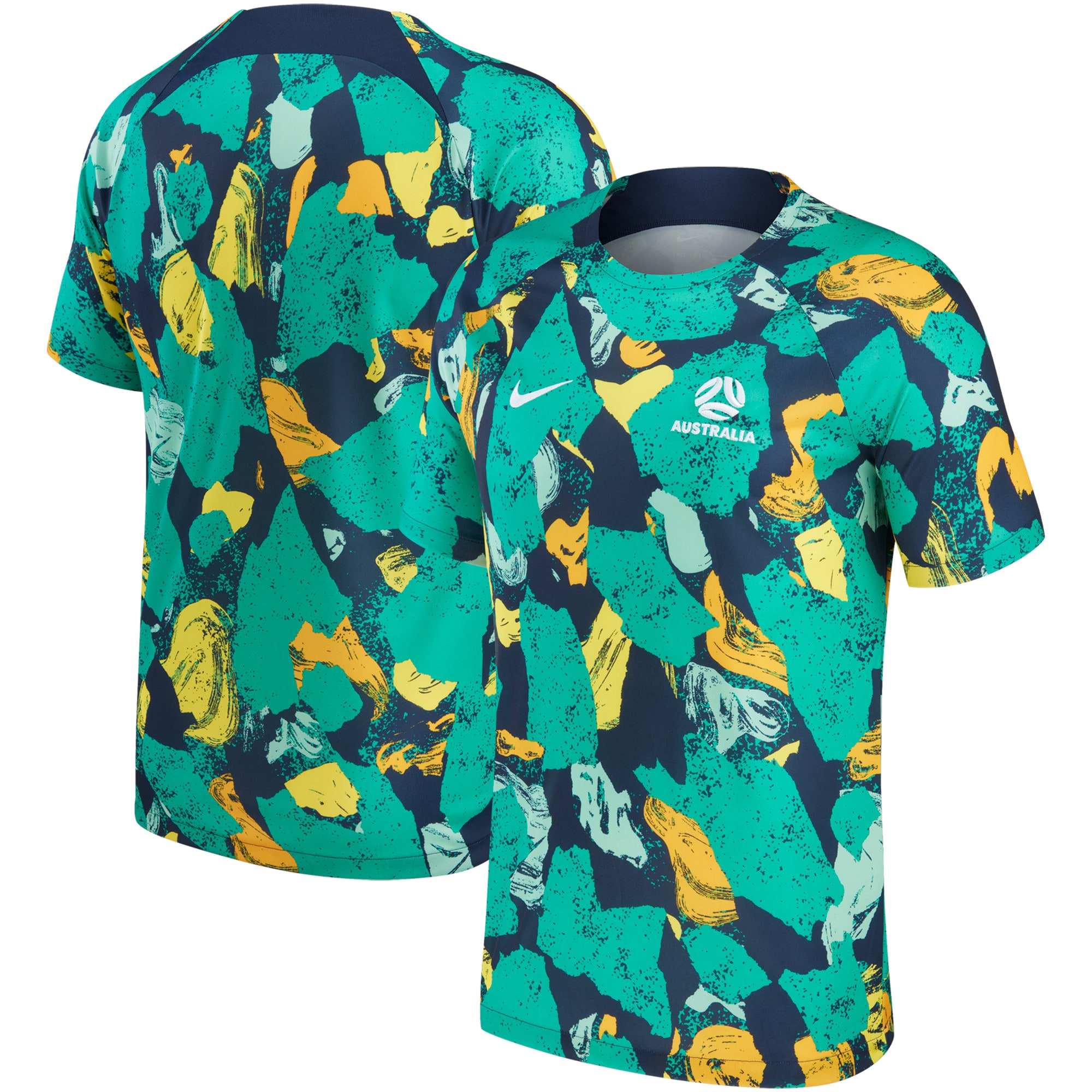 australia national team nike 202223 pre-match top – greenyellow Collection | Australia Football Jerseys And World Cup Kits