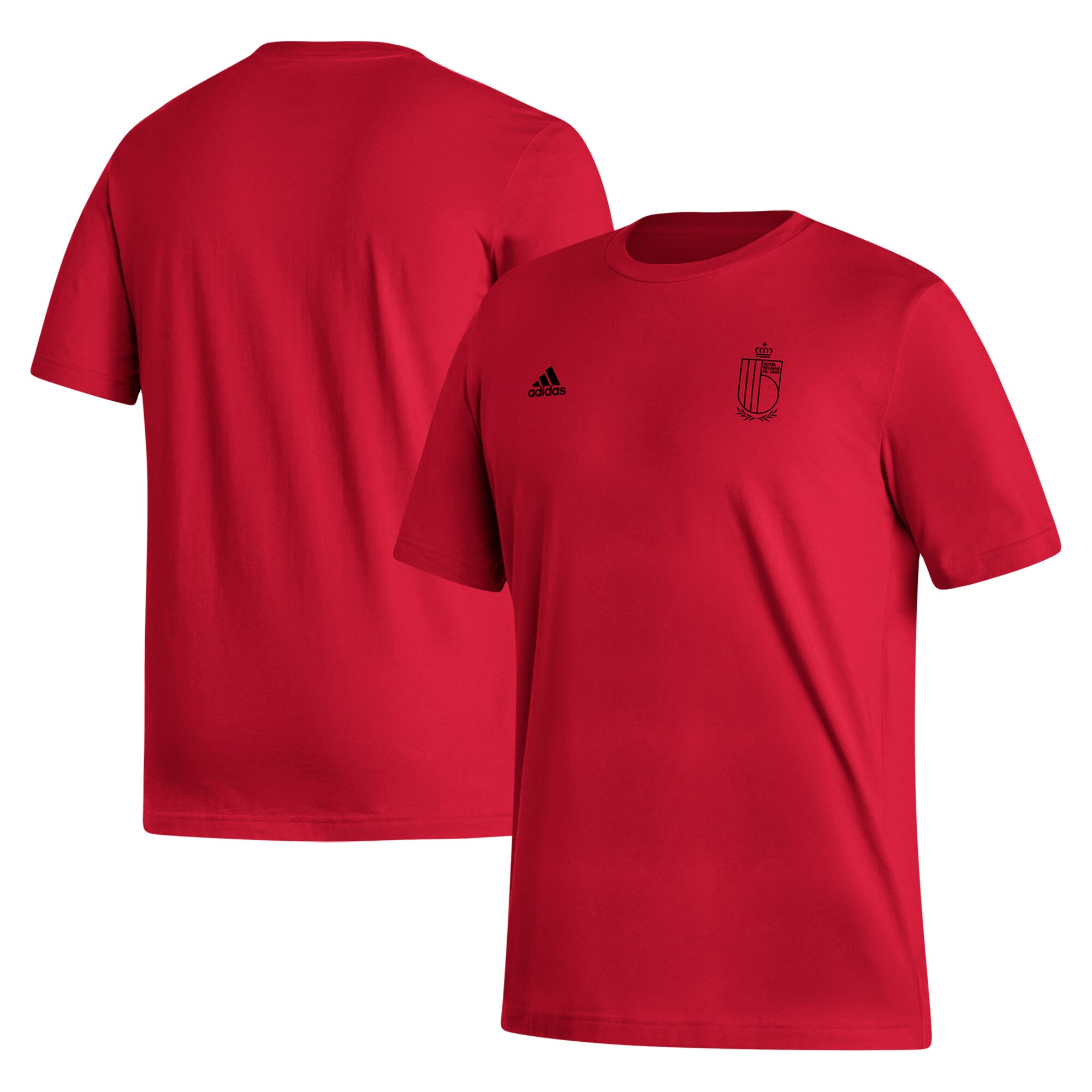 belgium national team adidas crest t-shirt – red Collection | Australia Football Jerseys And World Cup Kits