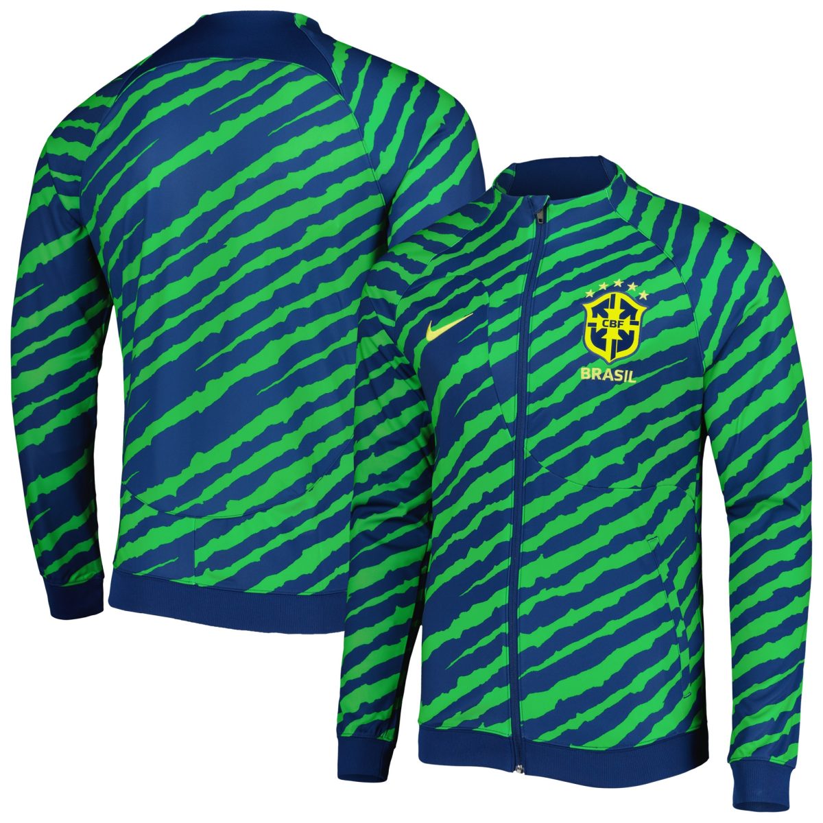 brazil national team nike 2022 academy pro anthem performance raglan full-zip jacket – bluegreen Collection | Australia Football Jerseys And World Cup Kits