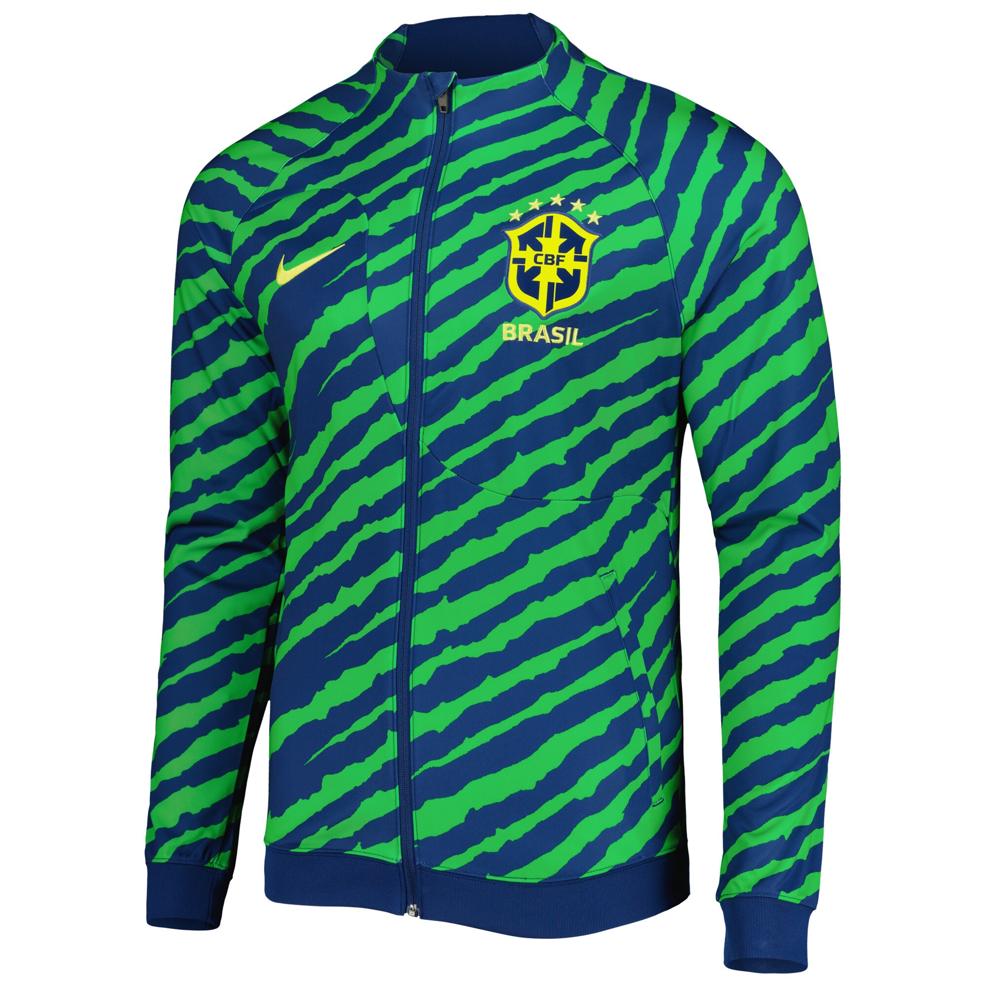 brazil national team nike 2022 academy pro anthem performance raglan full-zip jacket – bluegreen Collection | Australia Football Jerseys And World Cup Kits