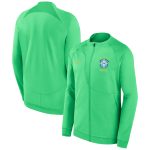 brazil national team nike 2022 academy pro anthem performance raglan full-zip jacket – green Collection | Australia Football Jerseys And World Cup Kits