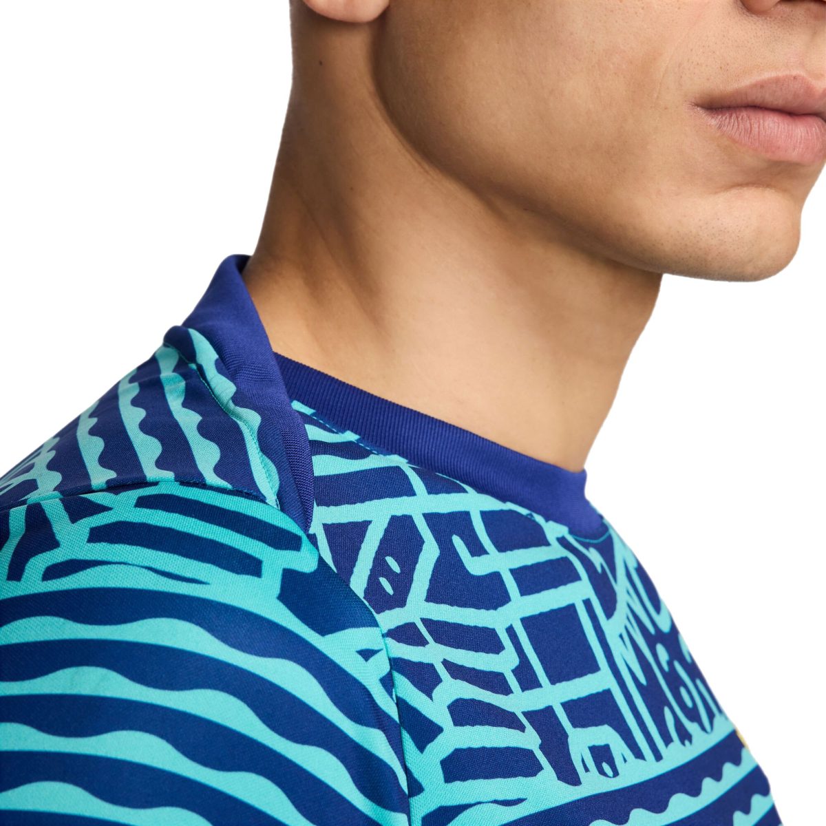 brazil national team nike 2024 academy pro pre-match top – blue Collection | Australia Football Jerseys And World Cup Kits